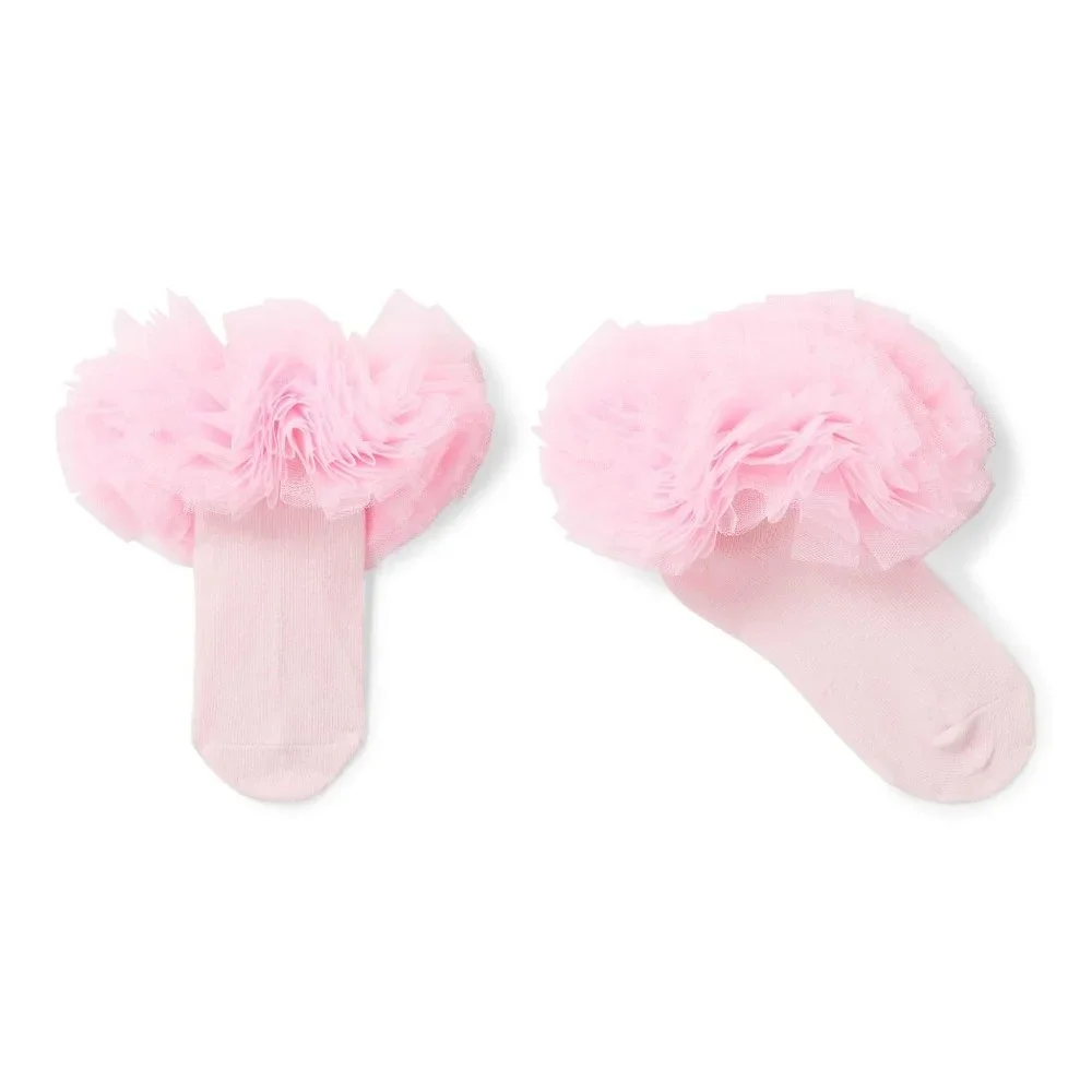 NWT ILoveplum Girls Tutu Socks - Penelope Pink O/S